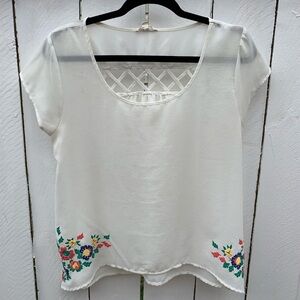 E( hanger) M Sheer Top by Anthropologie